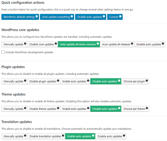 如何禁用WordPress中的自动更新