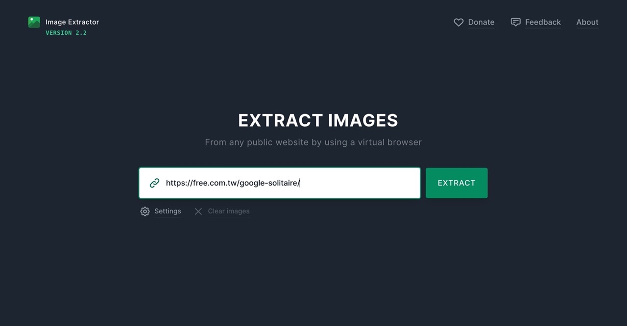 输入网址就能批量下载网站图片的在线神器「Image Extractor」