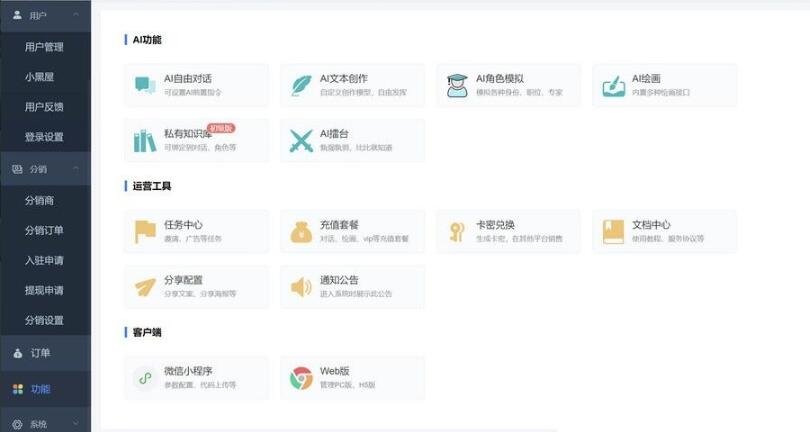 AI系统整合源码 ChatGPT源码 支持多开 自适应全开源GPT4.0MJ绘画系统AI绘画（站长推荐）