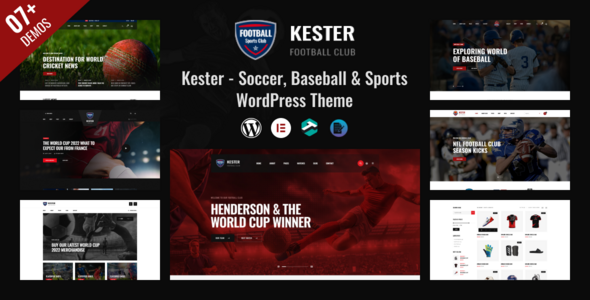 Kester v1.2.1 — 足球俱乐部和体育新闻 WordPress 主题开心版