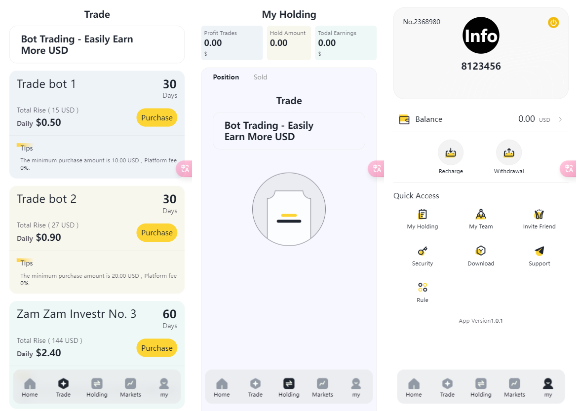 海外版AI量化区块链系统源码 UI精美