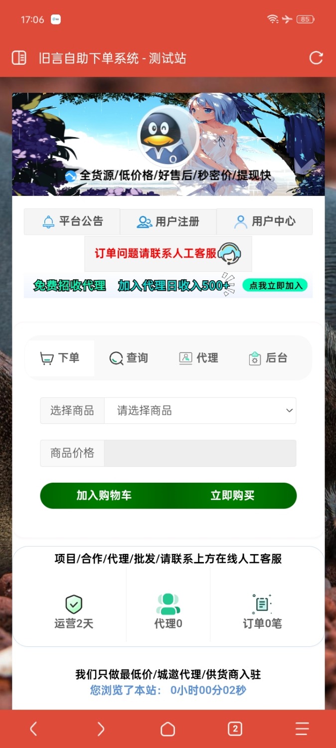 旧言自助下单系统最新版2025（后门较多暂不发布）