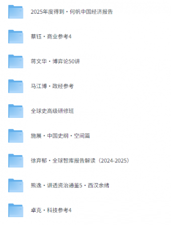 价值8999元的【得到】2025最新付费课程合集