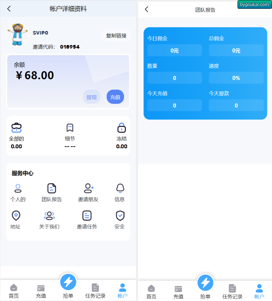多语言订单自动匹配系统/海外抢单刷单系统/分组杀/代理后台