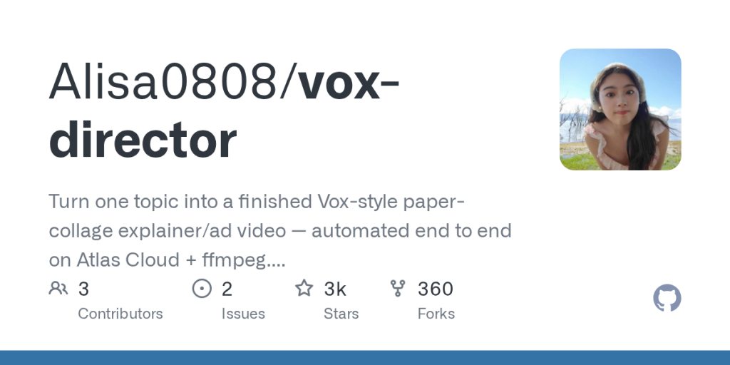 一张嘴讲不清的事,Vox 式拼贴视频能讲清:vox-director 一键出片