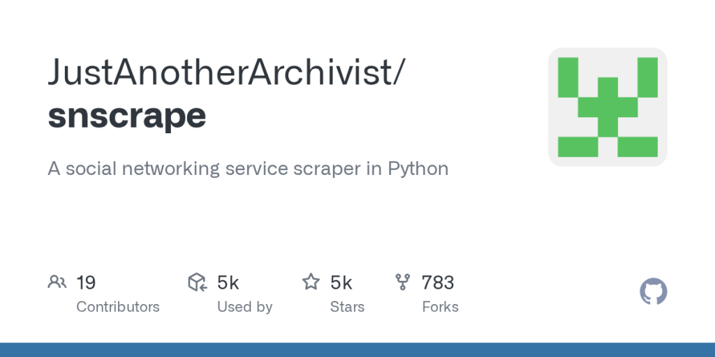 JustAnotherArchivist/snscrape