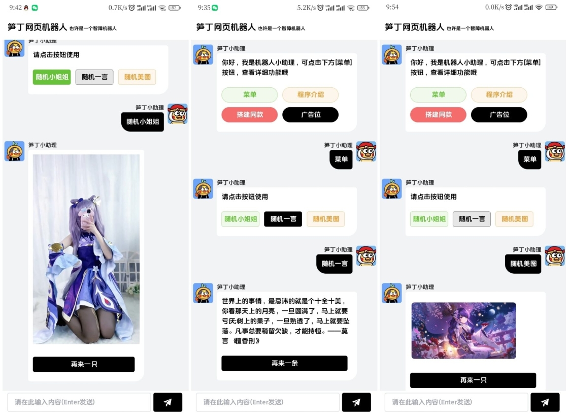 笋丁网页自动回复机器人 ai智能回复自动聊天 电商智能客服机器人 V3.0.0免授权版源码