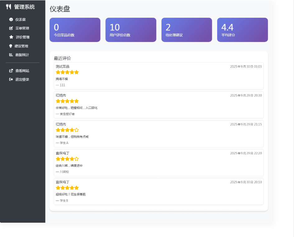 4.jpg 餐饮食品展示源码 餐厅食谱菜单公示系统源码 餐饮评价系统源码