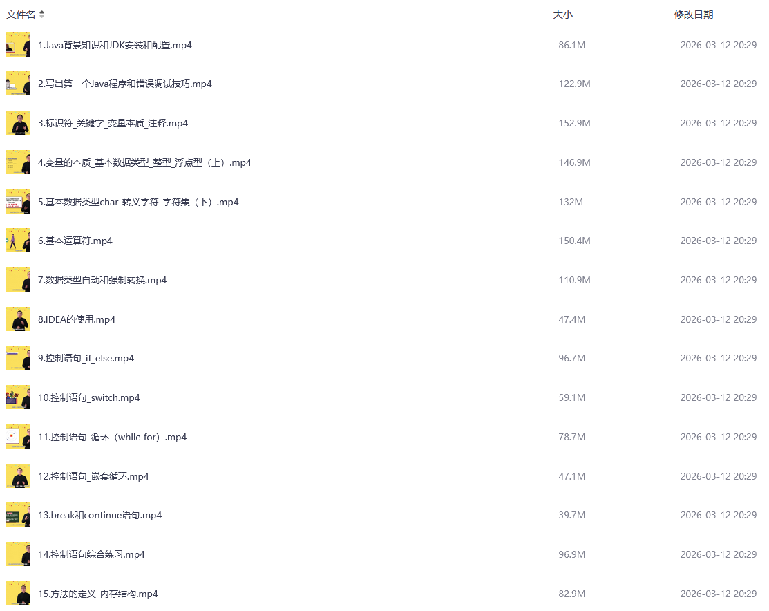Java从入门到实战,学技术开发的看看吧