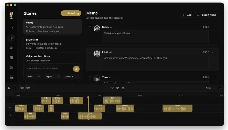 VoiceBox 3秒语音克隆 本地全能合成神器